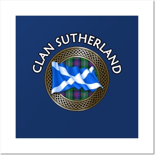 Clan Sutherland Crest & Tartan Knot Posters and Art